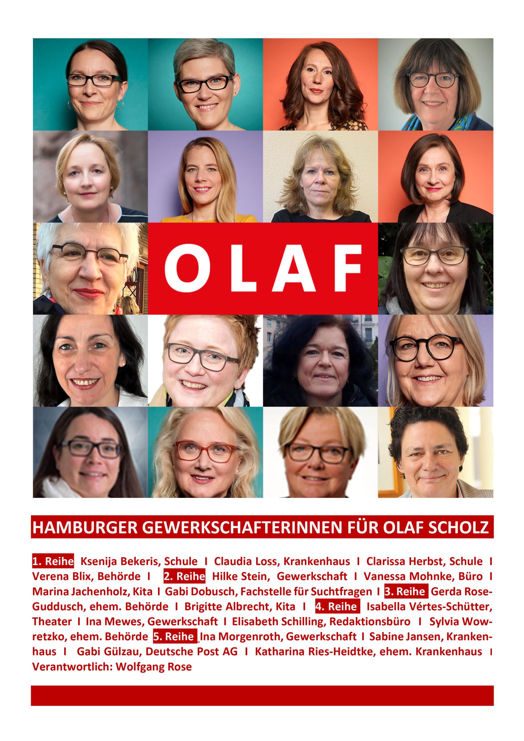 Gewerkschaftlerinnen für Olaf Scholz
