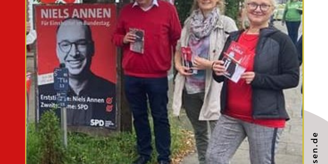 Infostand vor Bundestagswahl