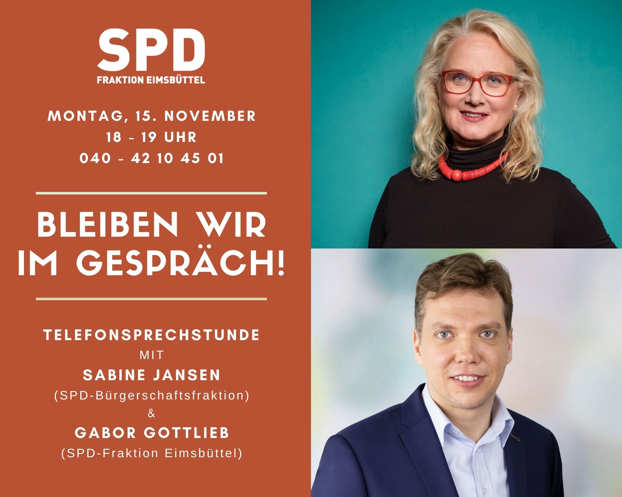 Gemeinsame Bürgersprechstunde mit der Eimsbüttler SPD-Bezirksfraktion