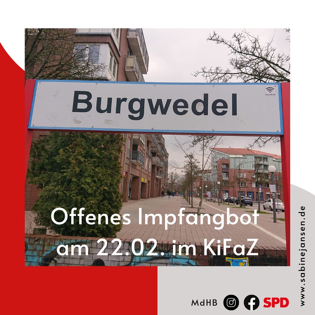 Offenes Impfen am 22. Februar im KiFaZ in Burgwedel