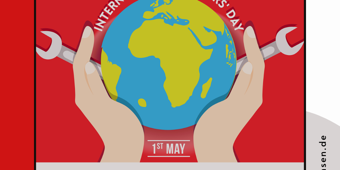 1. Mai – Tag der Arbeit Auf die Straße beim Tag der Arbeit